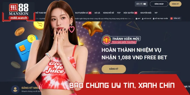 Nhà cái M88 nằm trong số ít địa chỉ sở hữu giấy phép UK